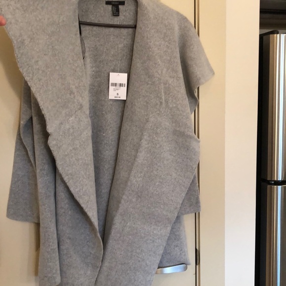 Forever 21 grey long-sleeve cardigan - Picture 2 of 4